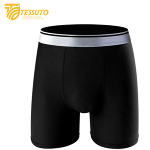 Sous-vêtements pour hommes sous-vêtements confortables à séchage rapide sans couture pour hommes sous-vêtements en coton spandex personnalisé rayé Logo imprimé Boxer court Oem - Product Image 4