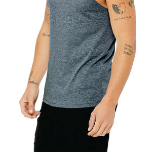 Airlume-Camiseta de algodón peinado y anillo, camiseta sin mangas Unisex de 100% oz, costura lateral, venta al por menor, 4,2 - Product Image 5