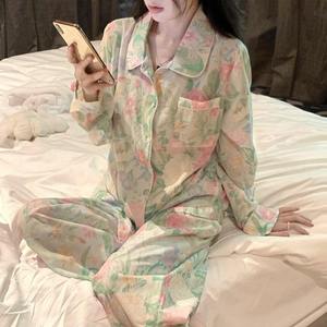 Conjunto de pijama de mujer con logotipo personalizado, transpirable, ligero, de diseño informal, ropa cómoda con estampado sencillo, ropa de dormir para mujer - Product Image 3