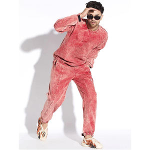 Chándal de hombre lavado con ácido hecho a medida de alta calidad, diseño ajustado multicolor, precios al por mayor para la temporada de invierno - Product Image 2