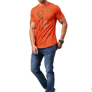 เสื้อยืดผ้าฝ้าย100% สำหรับผู้ชายเสื้อครอปไซส์ใหญ่พิเศษระบายอากาศได้ดี - Product Image 4