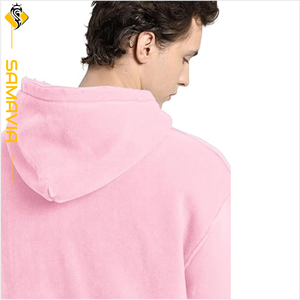 OEM personnalisé lavage à l'acide polaire sweats à capuche hommes pull sweat anti-boulochage séchage rapide respirant brodé RTS - Product Image 5