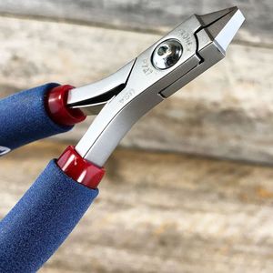 Tronex 747 Alicates de punta de cadena de acero inoxidable con mango azul, agarre ergonómico largo, herramienta profesional de precisión para hacer anillos y joyería - Product Image 3