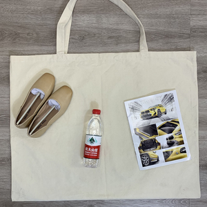 Premium Eco-Friendly Cotton <b>Canvas</b> Tote <b>Bag</b> <b>Large</b> Capacity Custom Logo Striped Fashionable Shoulder Strap for Grocery Shopping - Product Image 5