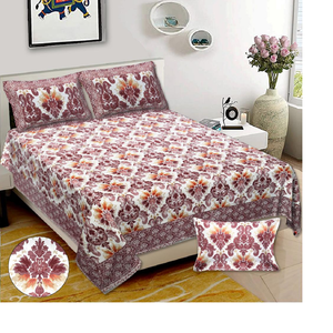 Sábanas de algodón 100% hechas a medida, diferentes diseños y varios tamaños, en colores granate, diseño Cachemira, bonitas sábanas - Product Image 1