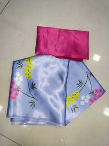 Bollywood Designer's Satin Silk Saree Indian Boutique's Latest Ethnic Wear Collection Impresión digital Work Trendy Bridal Sari BD - Product Image 3