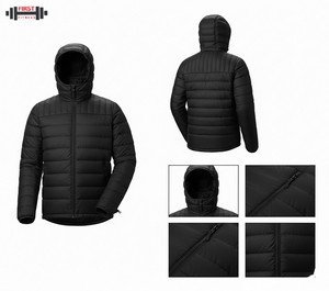 Nouveau modèle 2025 Veste d'hiver matelassée à bulles Varsity XL Col montant Toile réversible Écologique Unisexe Fabriqué au Pakistan - Product Image 1