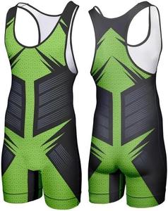 Singlets de Lucha Libre Unisex con Diseño Personalizado, Impresión por Transferencia de Calor, Logotipo Frontal Elástico, Precio de Fábrica Económico, por Pace Sports - Product Image 3