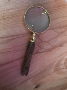 Lupa de madera torneada a mano para mesa de estudio en casa libro decorativo lectura mapa guía diseño náutico coleccionable al por mayor - Product Image 2