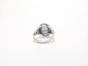High Quality Silver Howlite <b>Rings</b> for Women <b>Statement</b> <b>Ring</b> 925 Sterling Silver Daily Wear Jewelry for Her for Party Occasions - Product Image 3