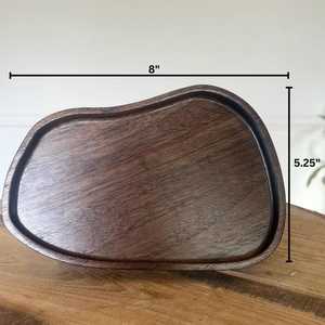 Table de service à thé en bois massif de taille personnalisée assiette collations nourriture gâteau aux fruits plat à thé café Dessert Rectangle en bois pour la maison - Product Image 2