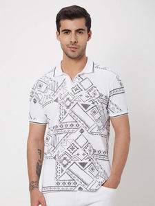 Camiseta de manga corta de secado rápido para hombre, polo, camisetas de golf, estampado personalizado, diseño de cuello vuelto, sublimación deportiva en tela de punto - Product Image 6