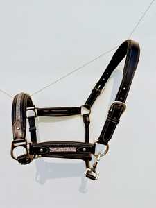 SOFTY Rembourré Anglais Selle Cheval Cuir Halter Réglable Tête Collier - Product Image 3