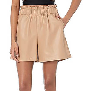 Pure <b>Leather</b> 100% <b>Leather</b> Plain <b>Women</b> <b>Shorts</b> Jogger Gym Workout <b>Women</b> Mesh <b>Shorts</b> <b>Leather</b> OEM Custom Blank - Product Image 1