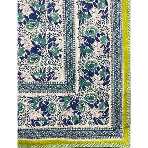 Colcha Kantha de Algodón Hecha a Mano con Diseño Floral para el Hogar, Colchas para Bebés, Estampado Ligero a Mano para Verano e Invierno - Product Image 2