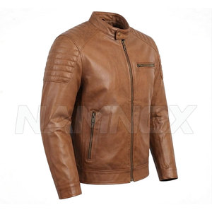 Langlebiges Material Einzigartiger Stil Leder Cafe Racer Winterjacke Beliebteste Leder Cafe Racer Jacke - Product Image 2