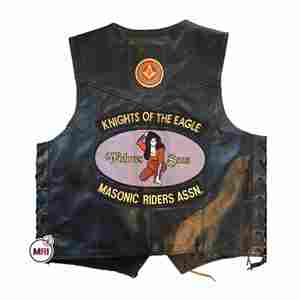 Chaleco personalizado de cuero genuino para motociclista Chaleco de cuero de alta calidad para hombre Chaleco de motociclista para montar - Product Image 5