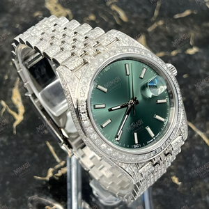 Montre de luxe en moissanite de qualité supérieure pour homme, brillance glacée, artisanat haut de gamme et éclat intemporel pour un style quotidien - Product Image 2