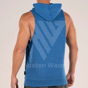 Chalecos de entrenamiento sin mangas de buena calidad, Sudadera con capucha, ropa de gimnasio, deportes absorbentes de sudor, entrenamiento para correr, sudaderas con capucha sin mangas para hombre - Product Image 5