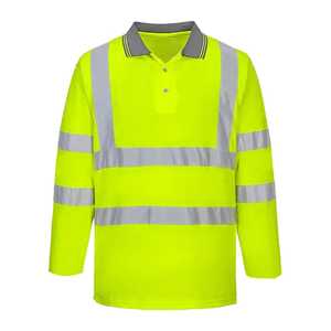เสื้อโปโลแบบสั่งทำขายส่ง ดีไซน์ใหม่ ไซส์ใหญ่ สะท้อนแสง พร้อมแถบสะท้อนแสง แขนครึ่งตัว แห้งเร็ว สำหรับใส่ทำงาน - Product Image 3