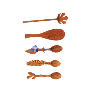 Produit chaud Cuillères en bois de cuisine personnalisées Ensemble de cuillères en bois Outils de cuisine Cuillère du fabricant vietnamien en gros - Product Image 1