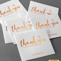 Cartes de remerciement personnalisées de luxe avec logo imprimé en feuille holographique arc-en-ciel, emballage en papier premium, cartes d'insertion personnalisées