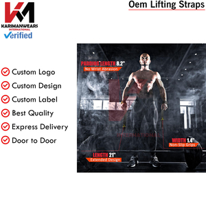 Correas de Levantamiento de Pesas con Acolchado de Neopreno, Soporte para Muñecas, Entrenamiento de Fuerza, Gimnasio, Hombres, Mujeres - Product Image 6