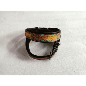 Collar de perro de cuero hecho a mano con decoración de encaje Diseño personalizado Patrón sólido Característica acolchada Precio al por mayor - Product Image 4