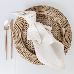 Tissé à la main en rotin plaque chargeurs rotin naturel napperon nouveau design - Product Image 2