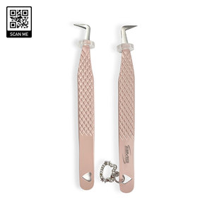 Pince à épiler professionnelle en acier inoxydable Bluemed pour cils, haute précision, volume personnalisé, vente en gros - Product Image 5