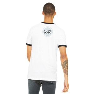 เสื้อยืดผ้าฝ้ายผสมสามด้านสำหรับผู้ชายสร้างแบรนด์ของคุณเสื้อยืดผ้าฝ้ายผสมโพลี50/50สำหรับผู้ชายเสื้อยืดโลโก้แบบปรับแต่งได้สำหรับผู้ชายและผู้หญิง - Product Image 2