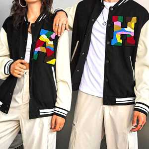 Hermosos parches bordados en 3D personalizados, tela de chenilla de sarga con parches de logotipo cosidos de plástico PU para ropa y toallas - Product Image 4