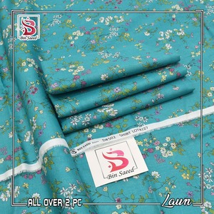 Bin sadeed พิมพ์ลายต้นฉบับ2ชิ้นคอลเลกชันผ้าพิมพ์ลายเสื้อผ้ากางเกงสำหรับใส่ในสนามหญ้าสีและดีไซน์สวยในราคาสมเหตุสมผล - Product Image 4