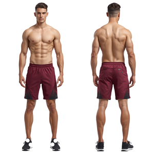 Pantalones Cortos Deportivos para Hombre, Diseño Moderno, Color Vino Tinto, Ropa Deportiva de Primera Calidad para Entrenamiento y Fitness - Product Image 2