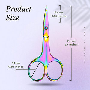 Tijeras de Uñas Curvas de Acero Inoxidable de Primera Calidad, Diseño Cuadrado, para Uñas de Manos y Pies, Cutículas, Duraderas y Ligeras - Product Image 6