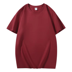 100% pur coton été haut de gamme marque hommes à manches courtes col rond style à la mode haut à manches mi-longues respirant T-shirt - Product Image 6