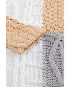 Sweat-shirts surdimensionnés pour femmes avec capuche imprimé sweat à capuche tricoté vintage pour l'automne en gros - Product Image 4