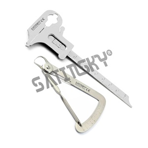 Set 4 Manual Dental Surgical Instruments Orthodontic <b>Bracket</b> Positioning Measuring Caliper Gauges for Implant Surgical - Product Image 2