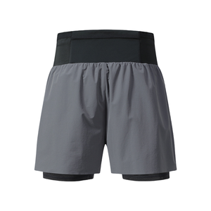 Pantalones cortos para correr de poliéster para hombre Pantalones cortos para deportes al aire libre con bolsillos con cremallera 2 en 1 DesignDDP envío - Product Image 1