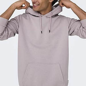 Hip Hop Men Hoodie Sweatshirts Solid Color Pullover Heavy Weight Hoodie Basic Blank Hoodies Custom Logo Men's Oversized Pullover - Product Image 2