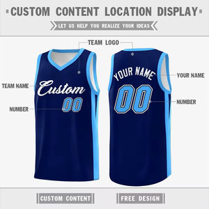 Último diseño bordado poliéster talla grande chica baloncesto Conjunto personalizado su propio diseño equipo poliéster hombres baloncesto uniforme - Product Image 3