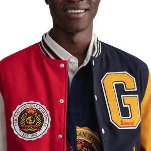 OEM transpirable hombres Varsity chaqueta personalizada Chenille bordado moda americana desgaste Varsity chaquetas Letterman chaqueta - Product Image 4