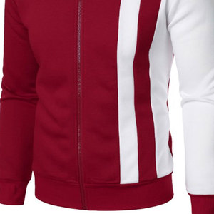 Proveedor OEM logotipo personalizado Unisex Stand Collar lienzo frontal Color bloque diseño transpirable estilo Vintage Varsity chaqueta - Product Image 6