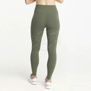 เลกกิ้งแห้งเร็วของผู้หญิงผ้าถักระบายอากาศได้ดีสไตล์ลำลองมีโลโก้เอว - Product Image 2