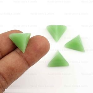 หินคริสโซเพรสหินคริสโซเพรสธรรมชาติเจียระไนทรงพีระมิดทรงหลังเรียบอัญมณีหลวมสำหรับทำเครื่องประดับขนาด12มม. - Product Image 2