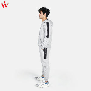 Chándal de Invierno Unisex de Alta Calidad, Talla Grande, Media Manga, XXL XL, Diseño de Logotipo Personalizado, Impresión, 100% Algodón, Antibacteriano - Product Image 5