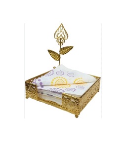 Servilletero de Metal de forma cuadrada indio hecho a mano, elegantes cajas de pañuelos de cocina personalizadas para uso doméstico, venta al por mayor, Metal de cocina - Product Image 5