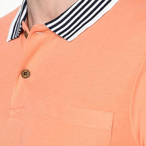 Camiseta de manga corta de estilo informal y cómodo para hombre al mejor precio, camiseta de polo sólida en blanco hecha en Pakistán, servicio OEM teñido liso de punto - Product Image 5