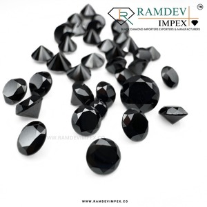 Prestige Pick Natural 4,10-4,30mm Corte tratado en negro Diamantes originales rellenos de calidad AAA para ajustes de joyería fina Brillante - Product Image 4