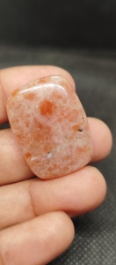 Pierre précieuse naturelle en pierre de soleil orange, cabochon poli, forme mixte, sans traitement, haute qualité, pour la fabrication de pendentifs - Product Image 6
